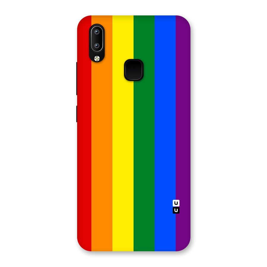 Pride Rainbow Stripes Back Case for Vivo Y93