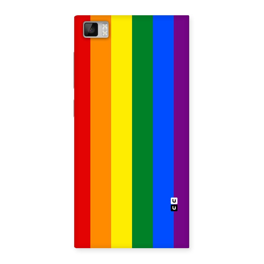 Pride Rainbow Stripes Back Case for Xiaomi Mi3