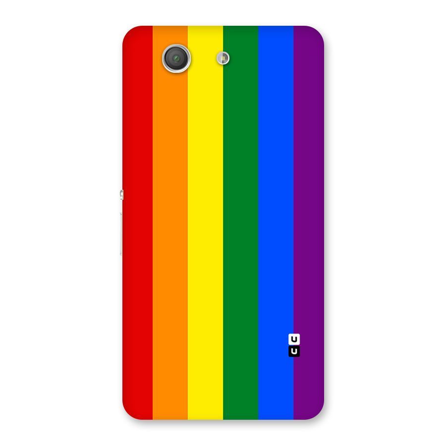 Pride Rainbow Stripes Back Case for Xperia Z3 Compact