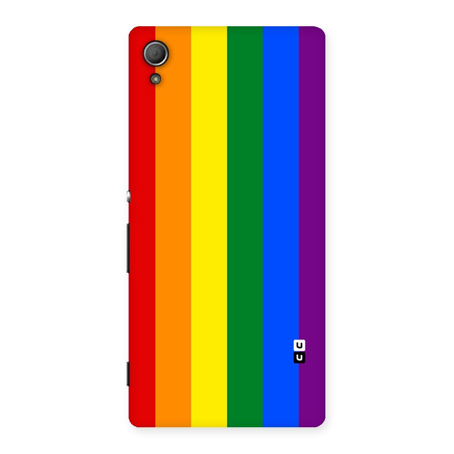 Pride Rainbow Stripes Back Case for Xperia Z3 Plus