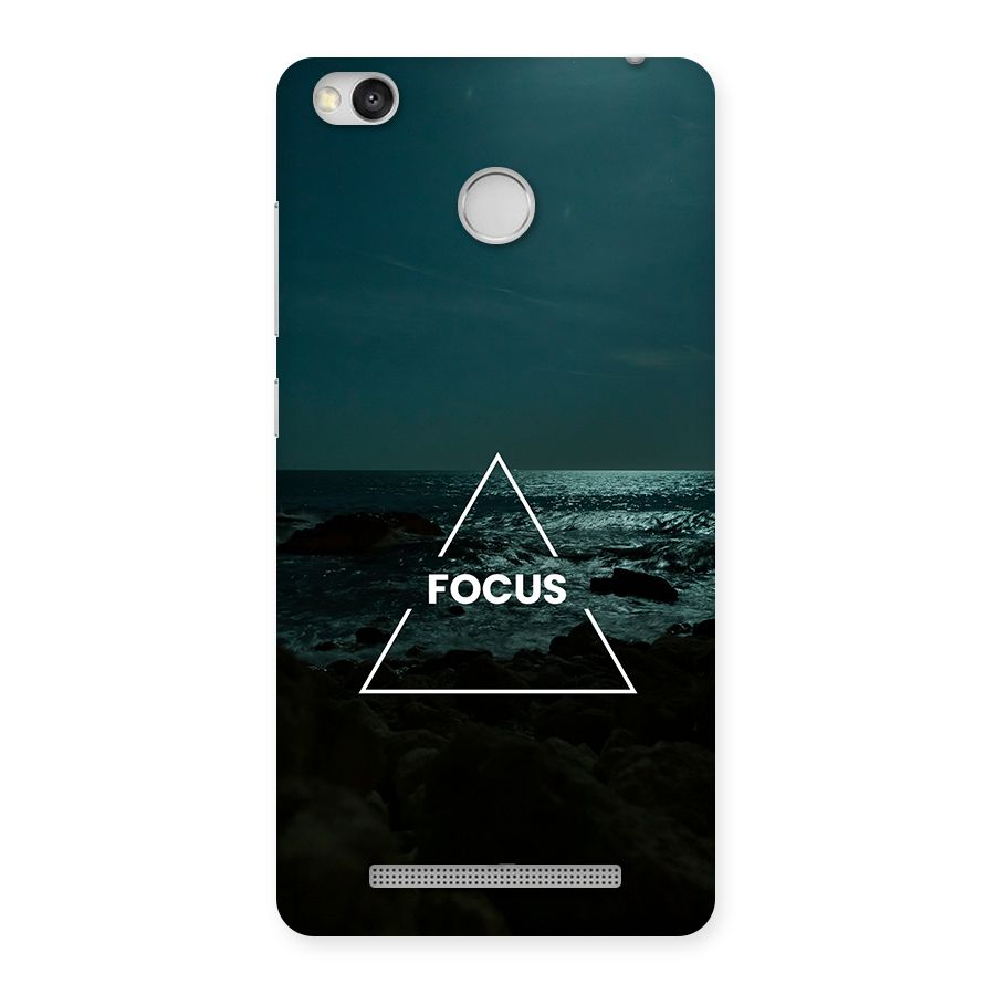 Prime Focus Back Case for Redmi 3S Prime