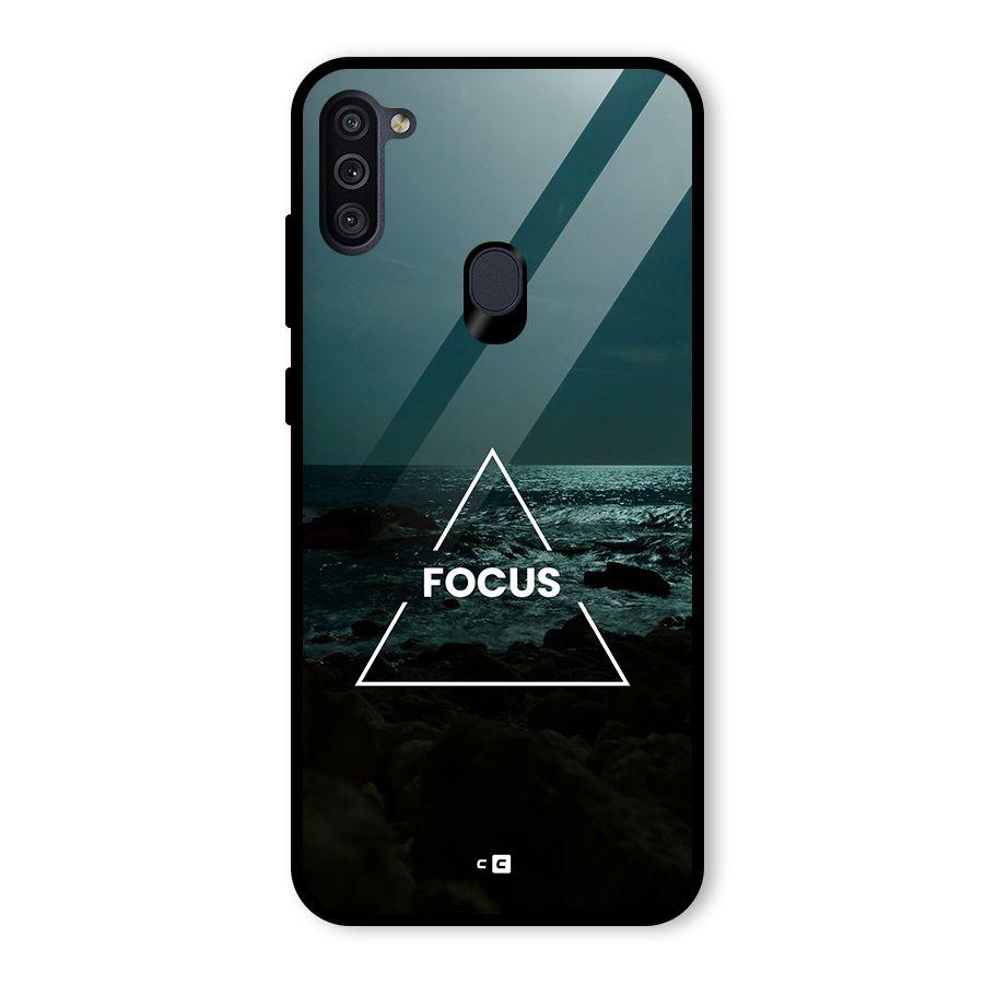 Prime Focus Glass Back Case for Galaxy M11