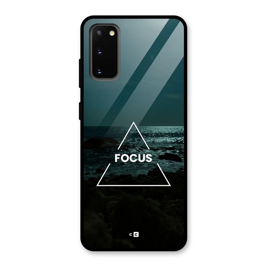 Prime Focus Glass Back Case for Galaxy S20
