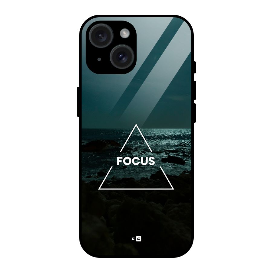 Prime Focus Glass Back Case for iPhone 15