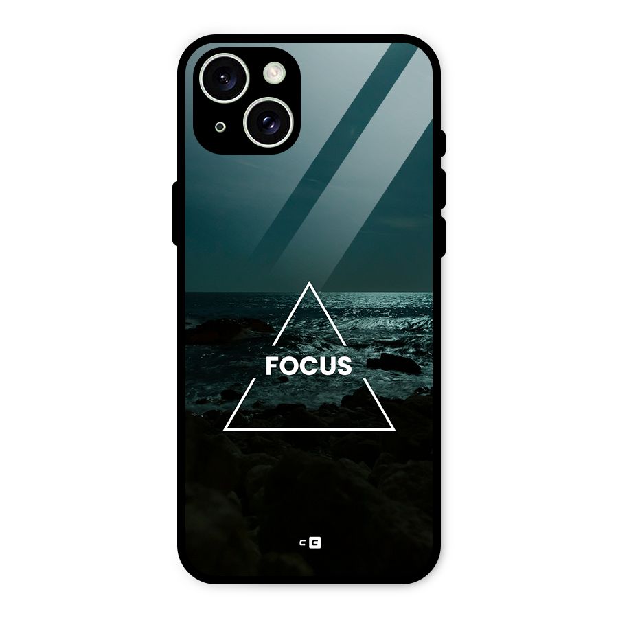 Prime Focus Glass Back Case for iPhone 15 Plus