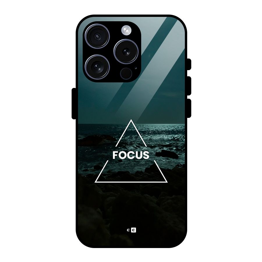 Prime Focus Glass Back Case for iPhone 15 Pro