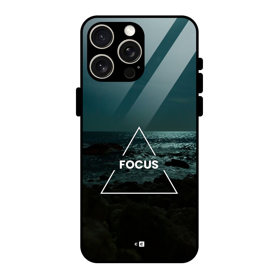 Prime Focus Glass Back Case for iPhone 15 Pro Max