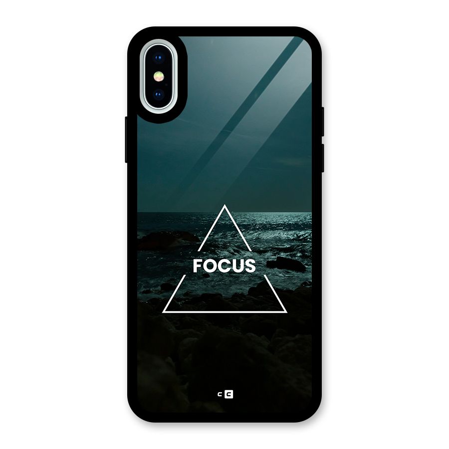 Prime Focus Glass Back Case for iPhone XS