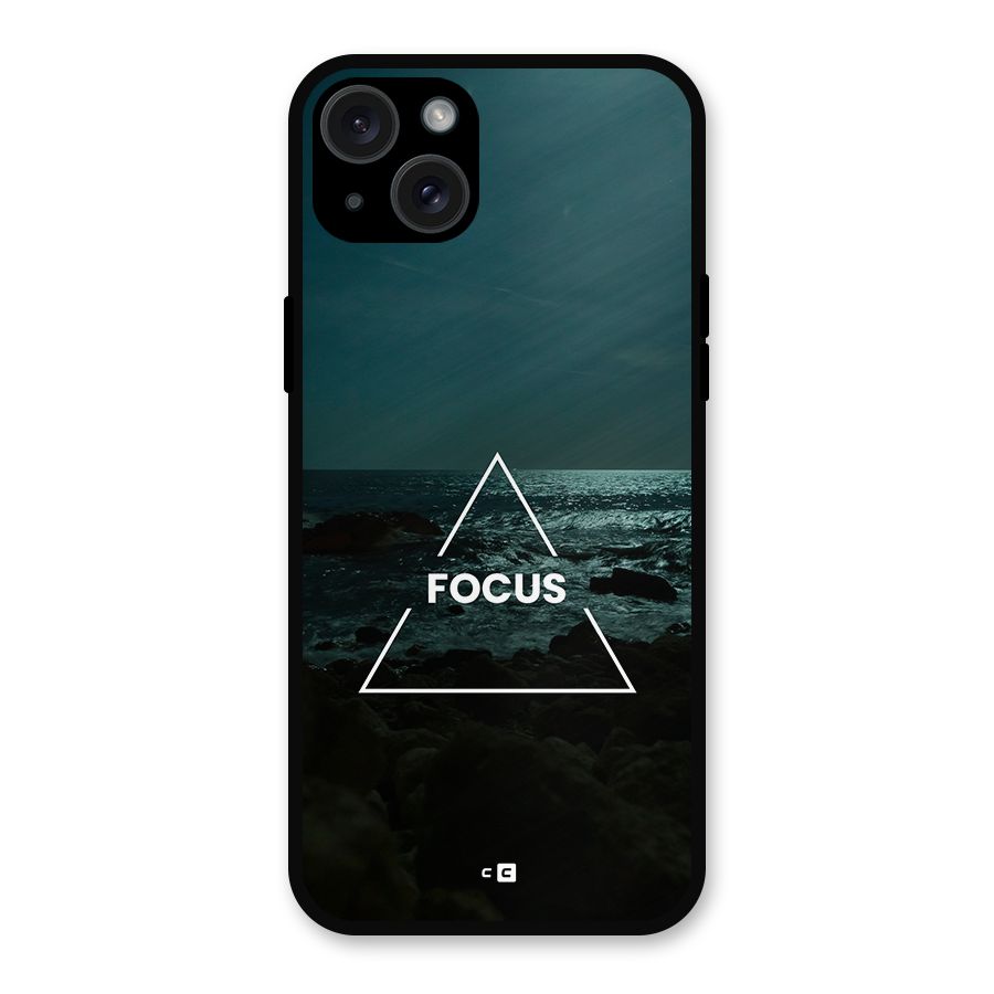 Prime Focus Metal Back Case for iPhone 15 Plus