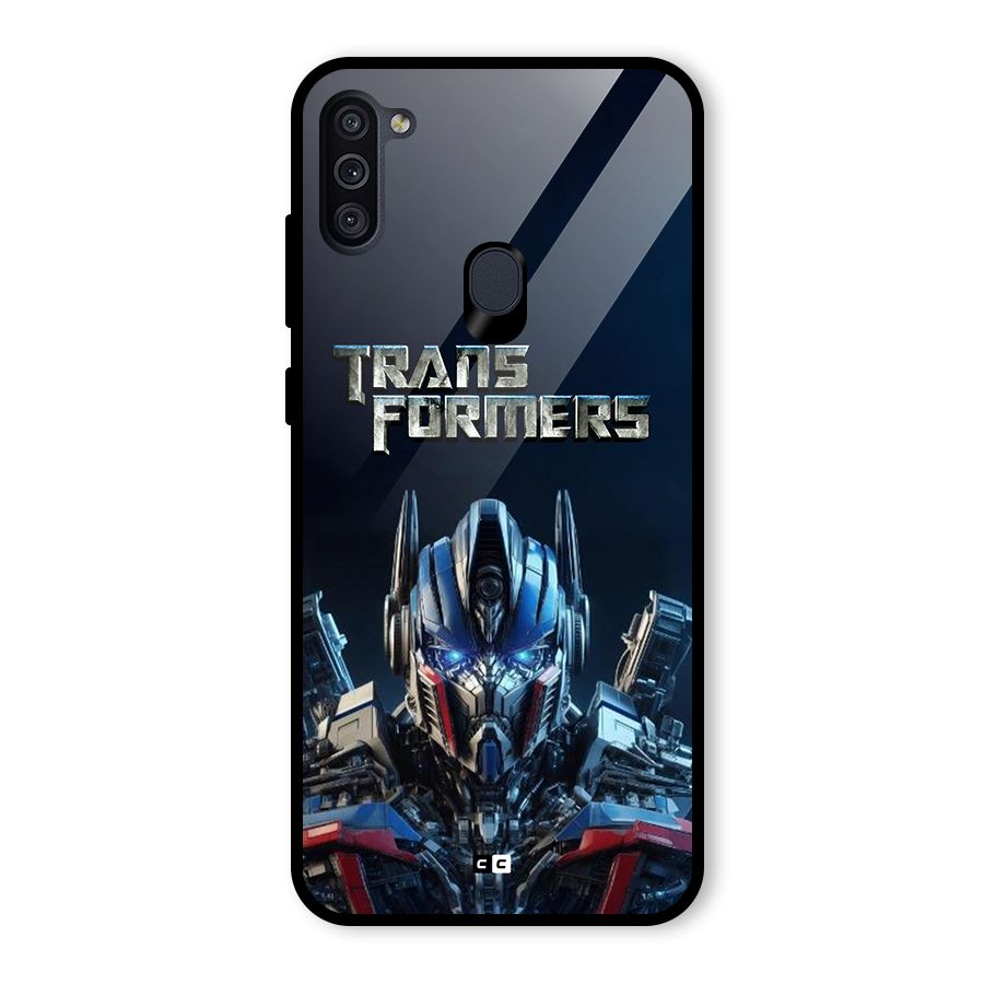 Prime Leader Glass Back Case for Galaxy M11