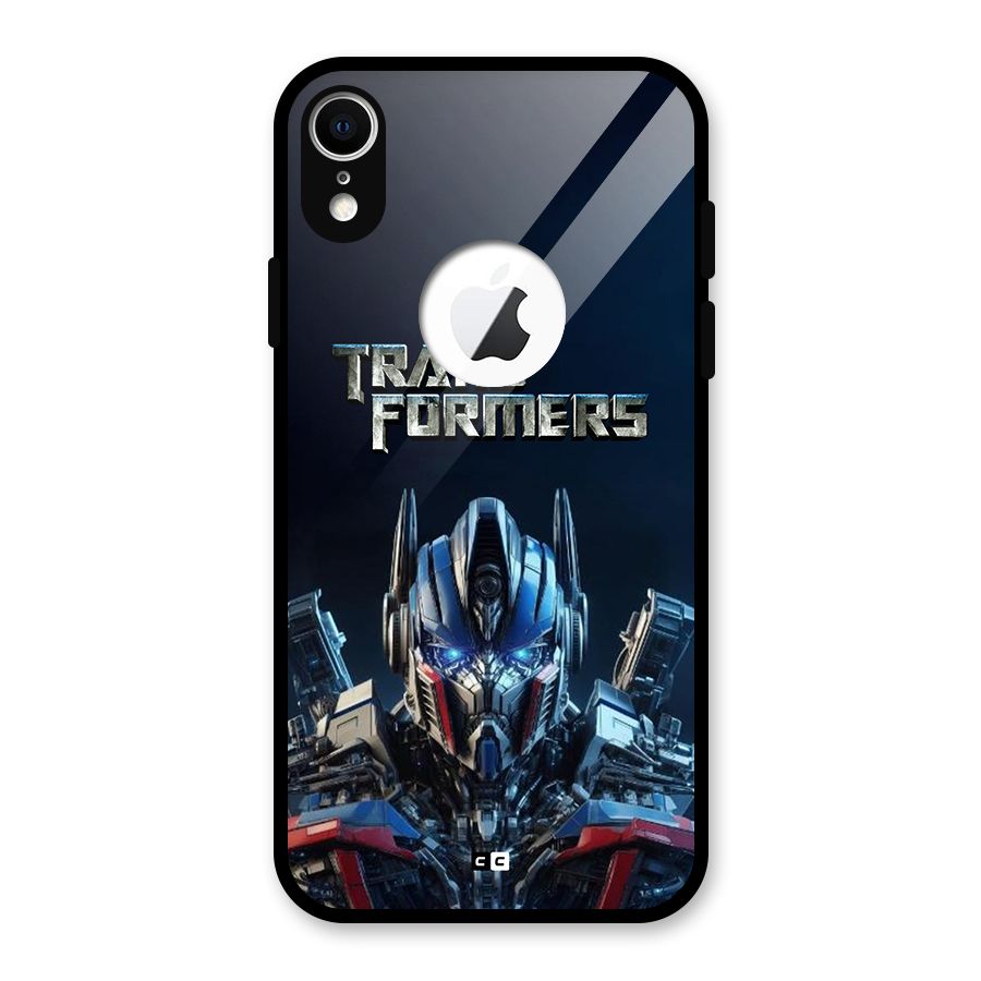 Prime Leader Glass Back Case for iPhone XR Logo Cut