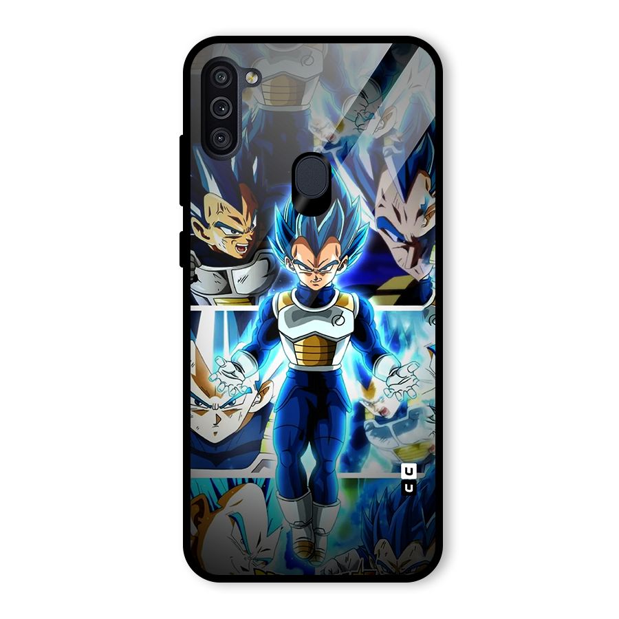 Prince Vegeta Glass Back Case for Galaxy M11