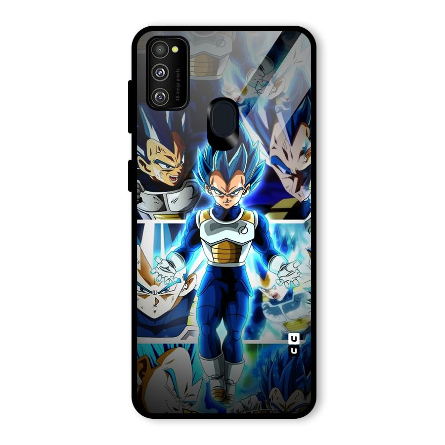 Prince Vegeta Glass Back Case for Galaxy M30s