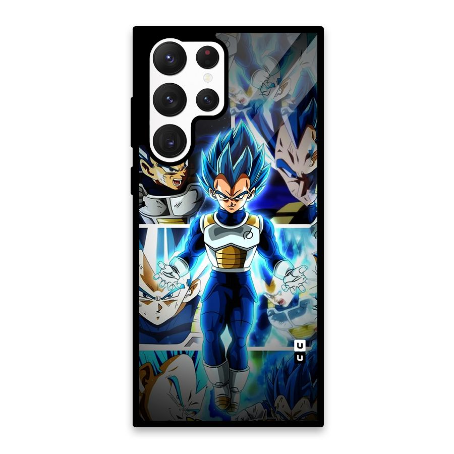 Prince Vegeta Glass Back Case for Galaxy S22 Ultra 5G