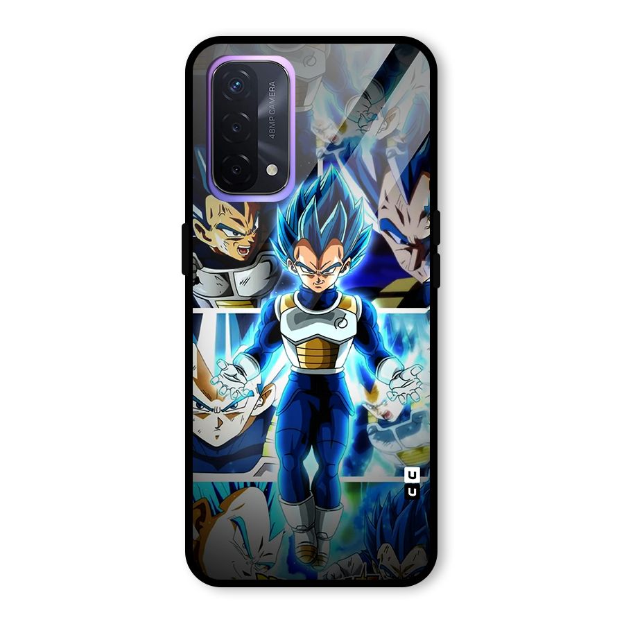 Prince Vegeta Glass Back Case for Oppo A74 5G