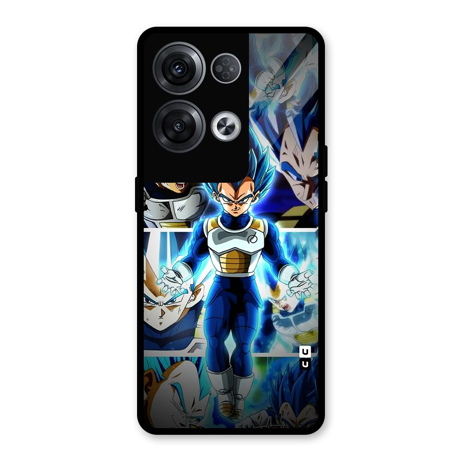 Prince Vegeta Glass Back Case for Oppo Reno8 Pro 5G