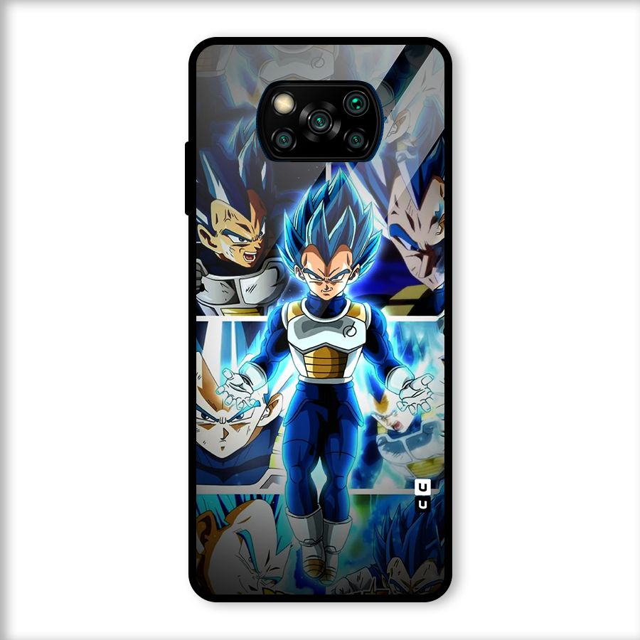Prince Vegeta Glass Back Case for Poco X3