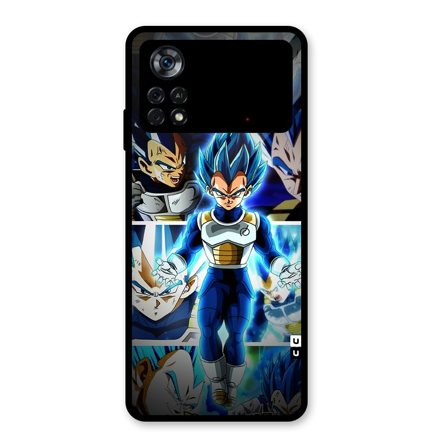 Prince Vegeta Glass Back Case for Poco X4 Pro 5G