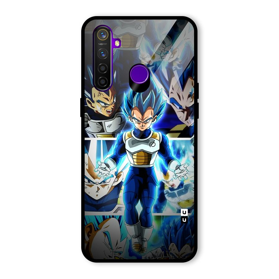 Prince Vegeta Glass Back Case for Realme 5 Pro