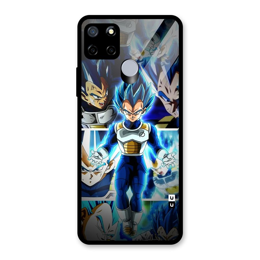 Prince Vegeta Glass Back Case for Realme Narzo 30A