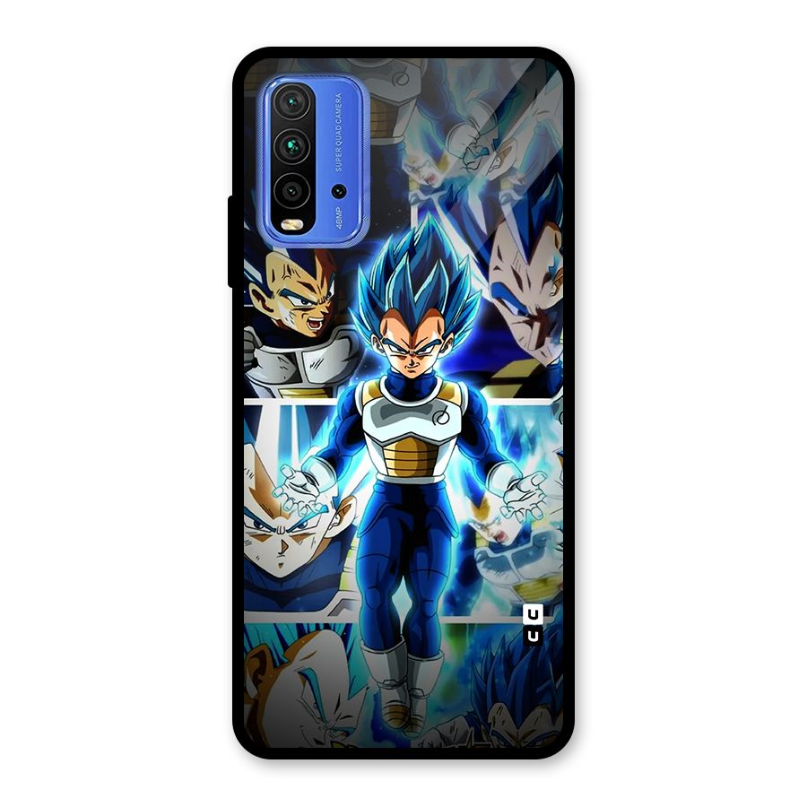 Prince Vegeta Glass Back Case for Redmi 9 Power