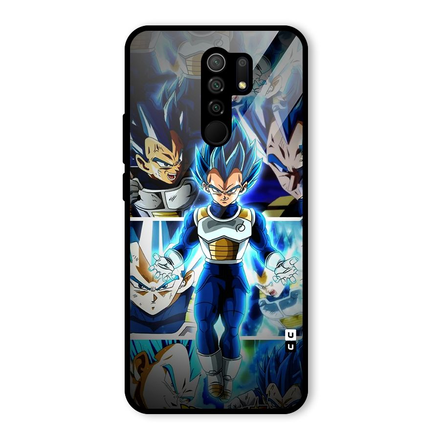 Prince Vegeta Glass Back Case for Redmi 9 Prime