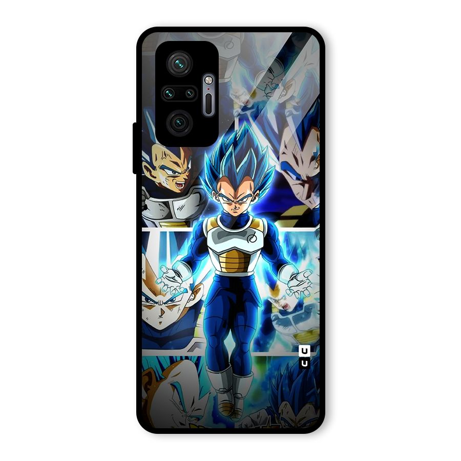 Prince Vegeta Glass Back Case for Redmi Note 10 Pro Max