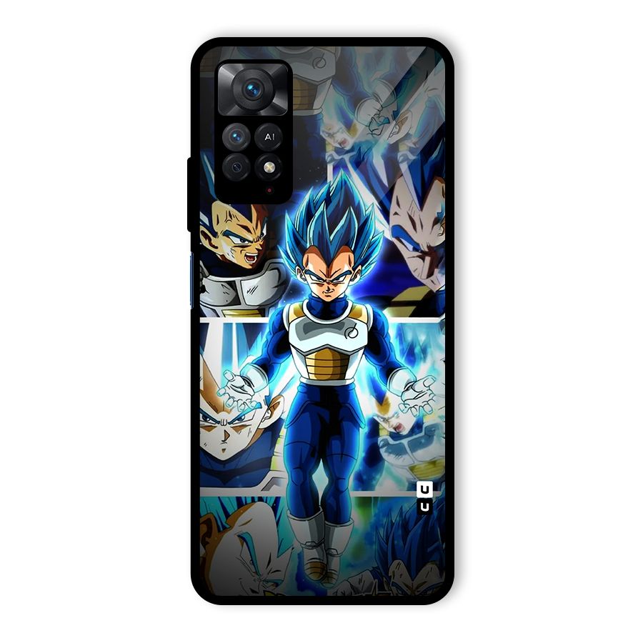 Prince Vegeta Glass Back Case for Redmi Note 11 Pro