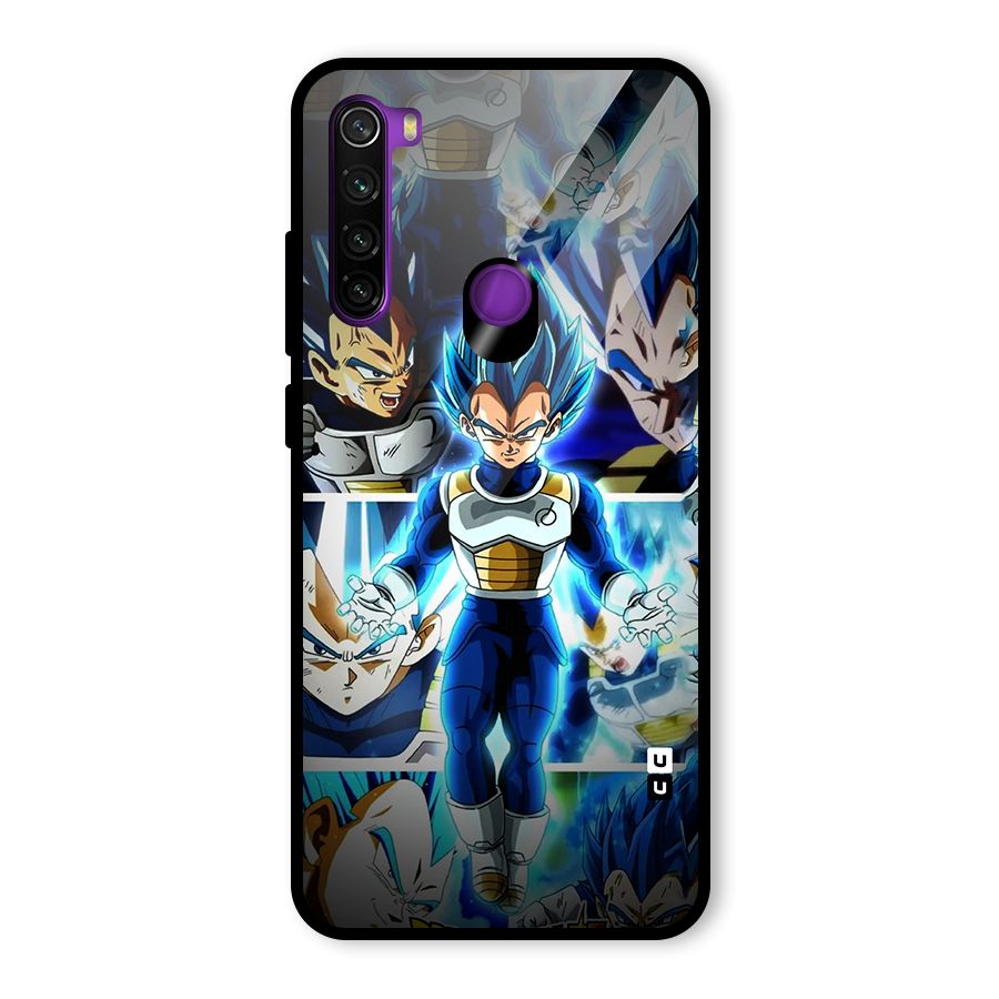 Prince Vegeta Glass Back Case for Redmi Note 8