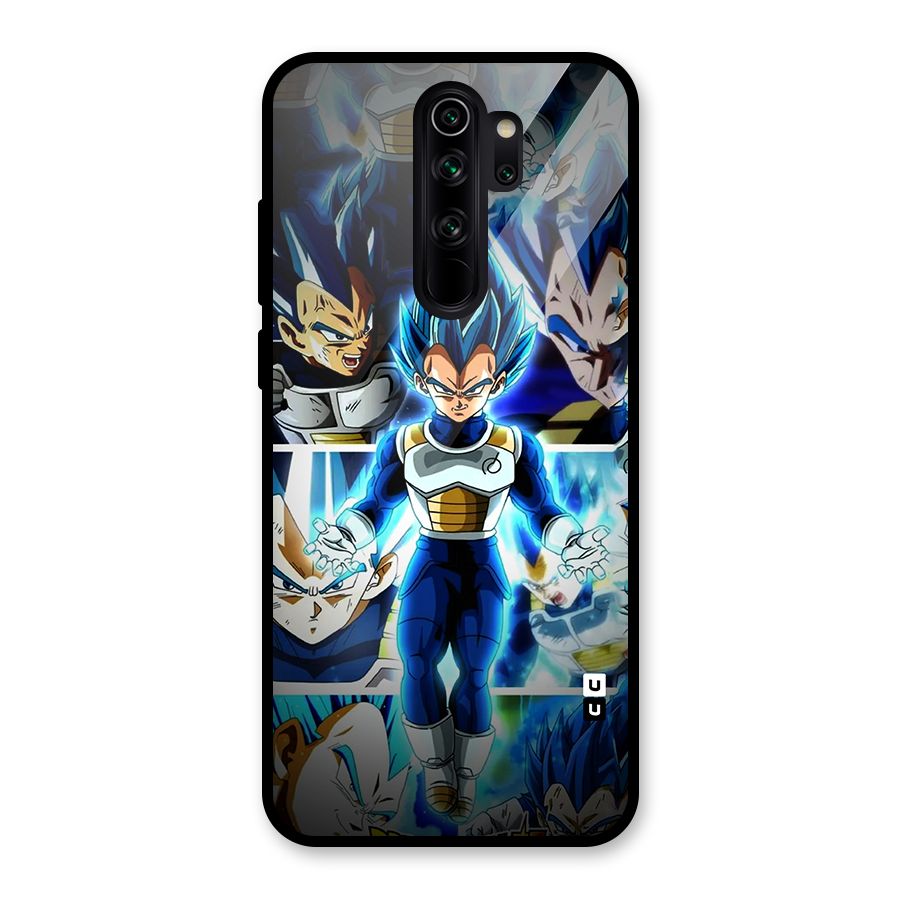 Prince Vegeta Glass Back Case for Redmi Note 8 Pro