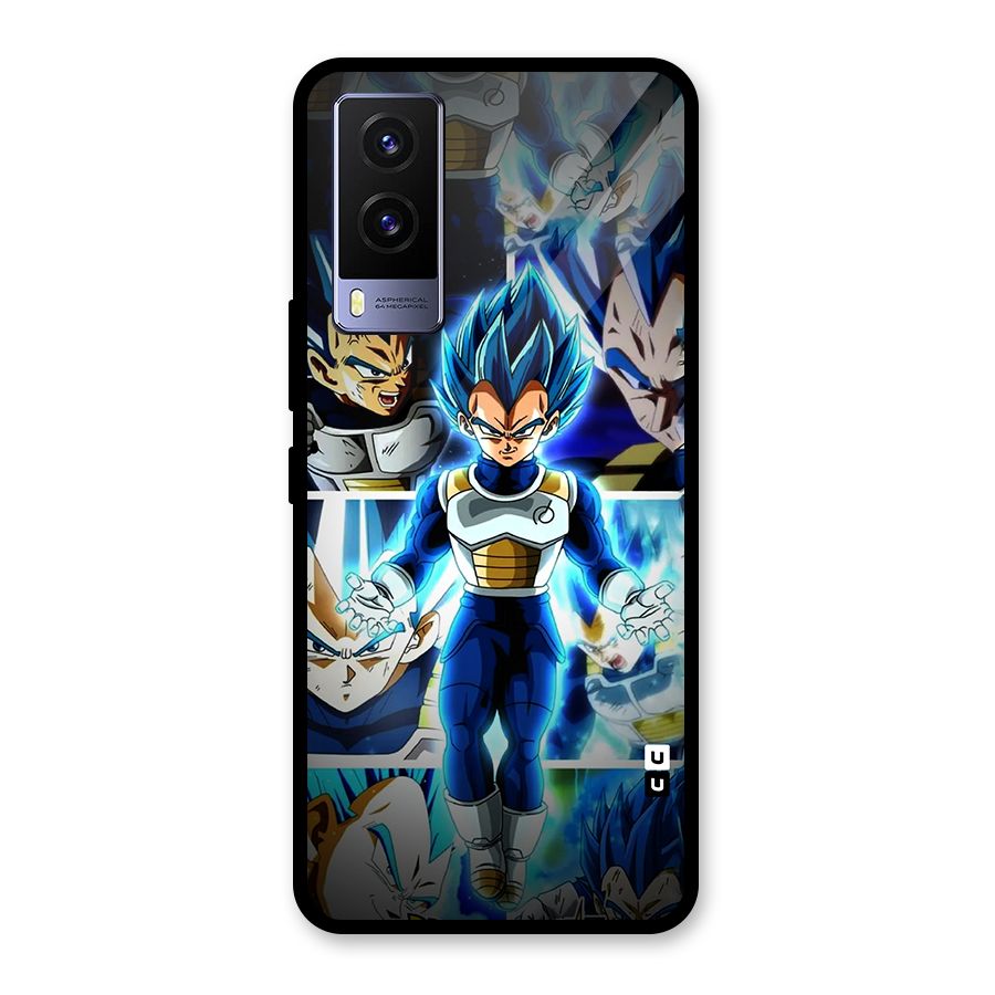 Prince Vegeta Glass Back Case for Vivo V21e 5G
