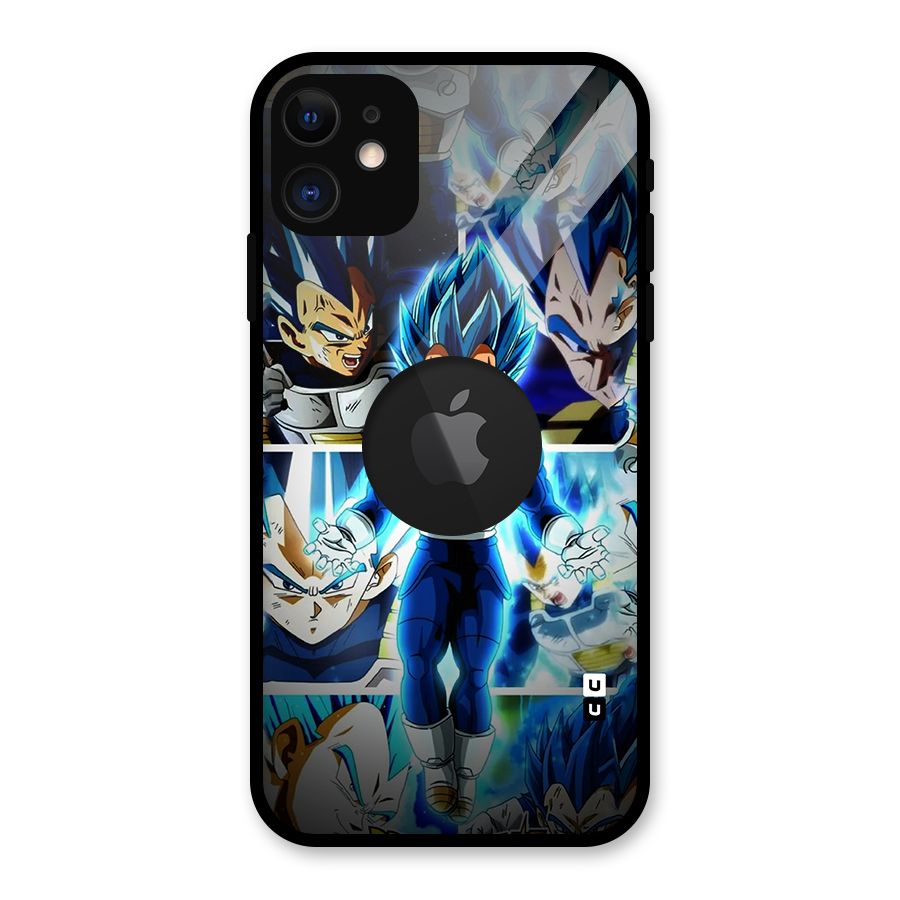 Prince Vegeta Glass Back Case for iPhone 11 Logo Cut