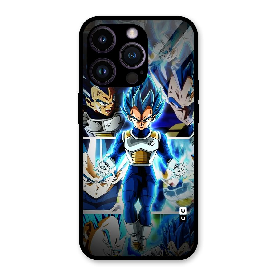 Prince Vegeta Glass Back Case for iPhone 14 Pro