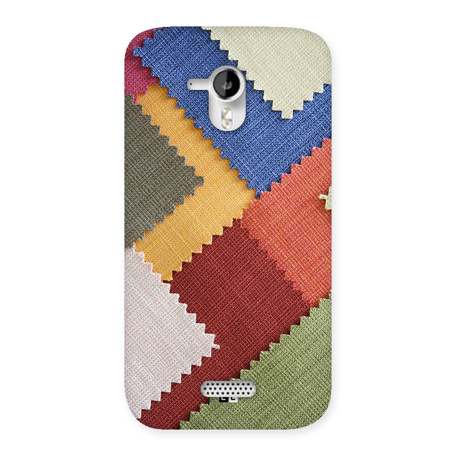 Printed Fabric Back Case for Canvas HD A116