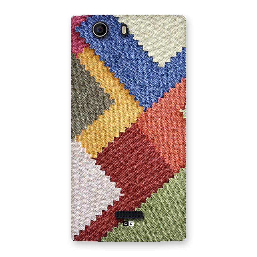 Printed Fabric Back Case for Canvas Nitro 2 E311