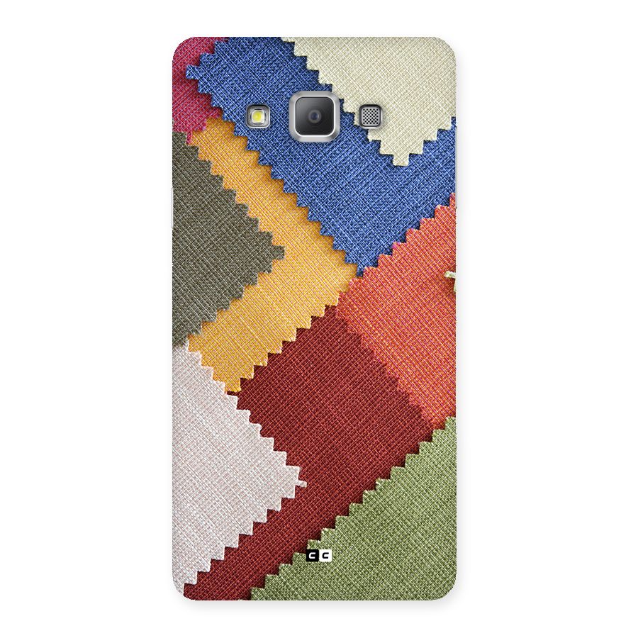 Printed Fabric Back Case for Galaxy A7