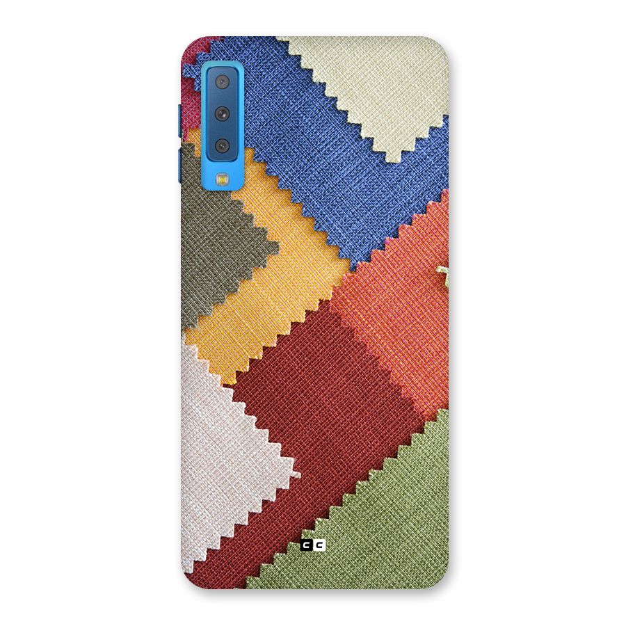 Printed Fabric Back Case for Galaxy A7 (2018)