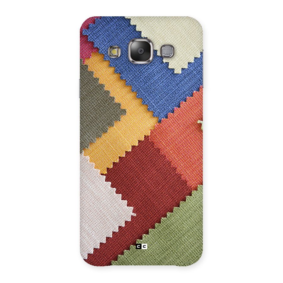 Printed Fabric Back Case for Galaxy E7