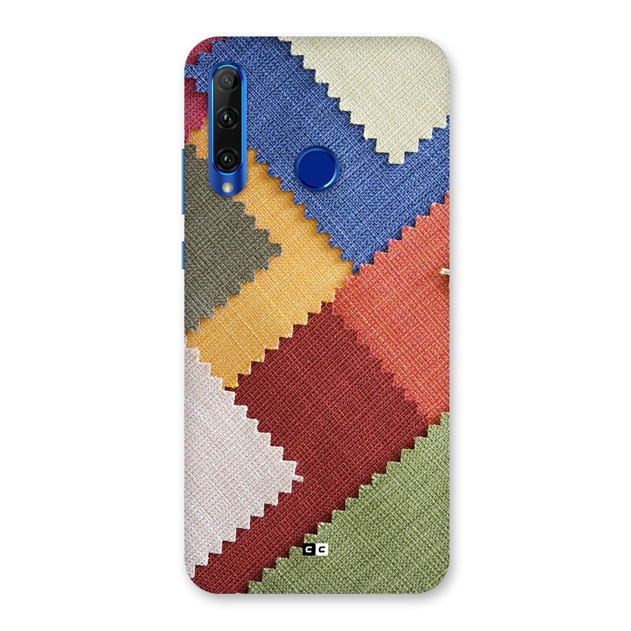 Printed Fabric Back Case for Honor 20i