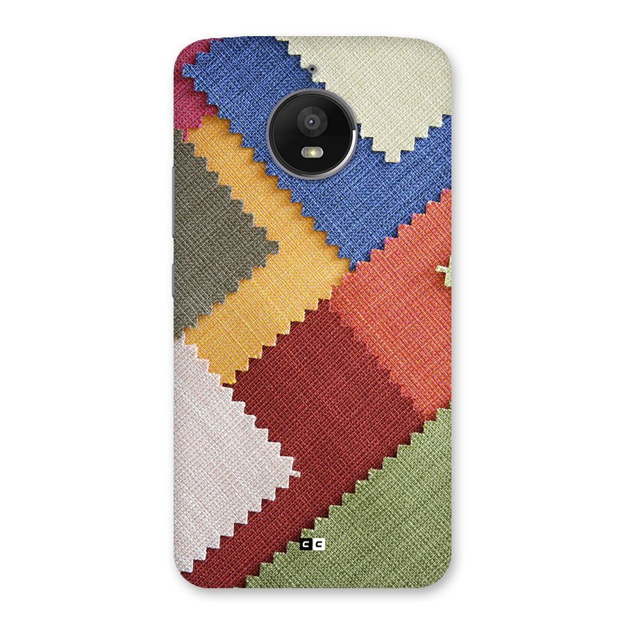 Printed Fabric Back Case for Moto E4 Plus