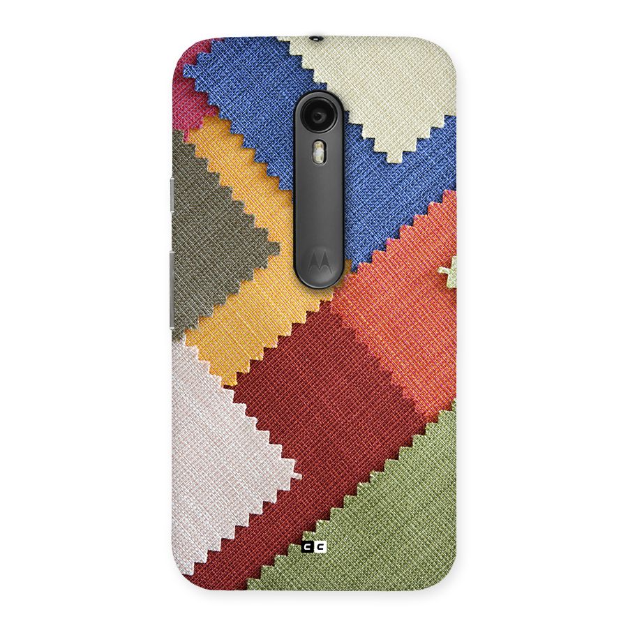 Printed Fabric Back Case for Moto G3
