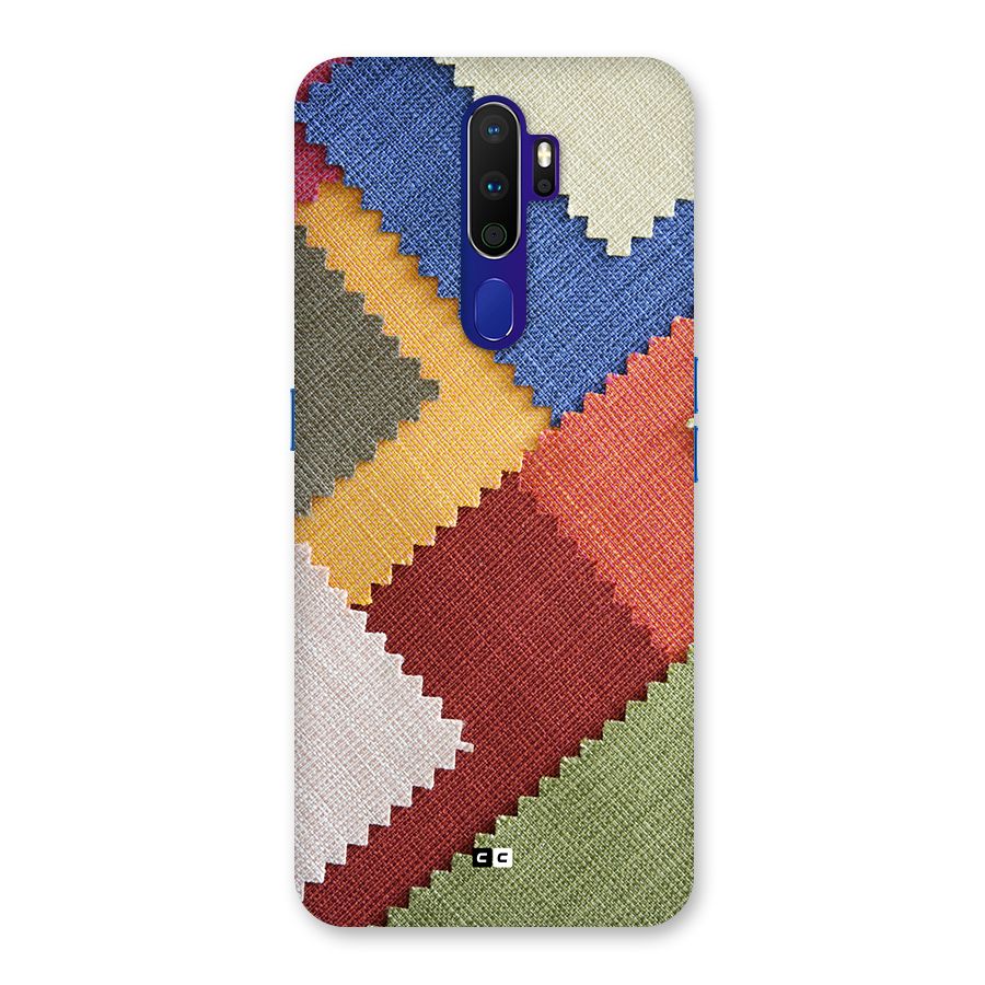 Printed Fabric Back Case for Oppo A9 (2020)