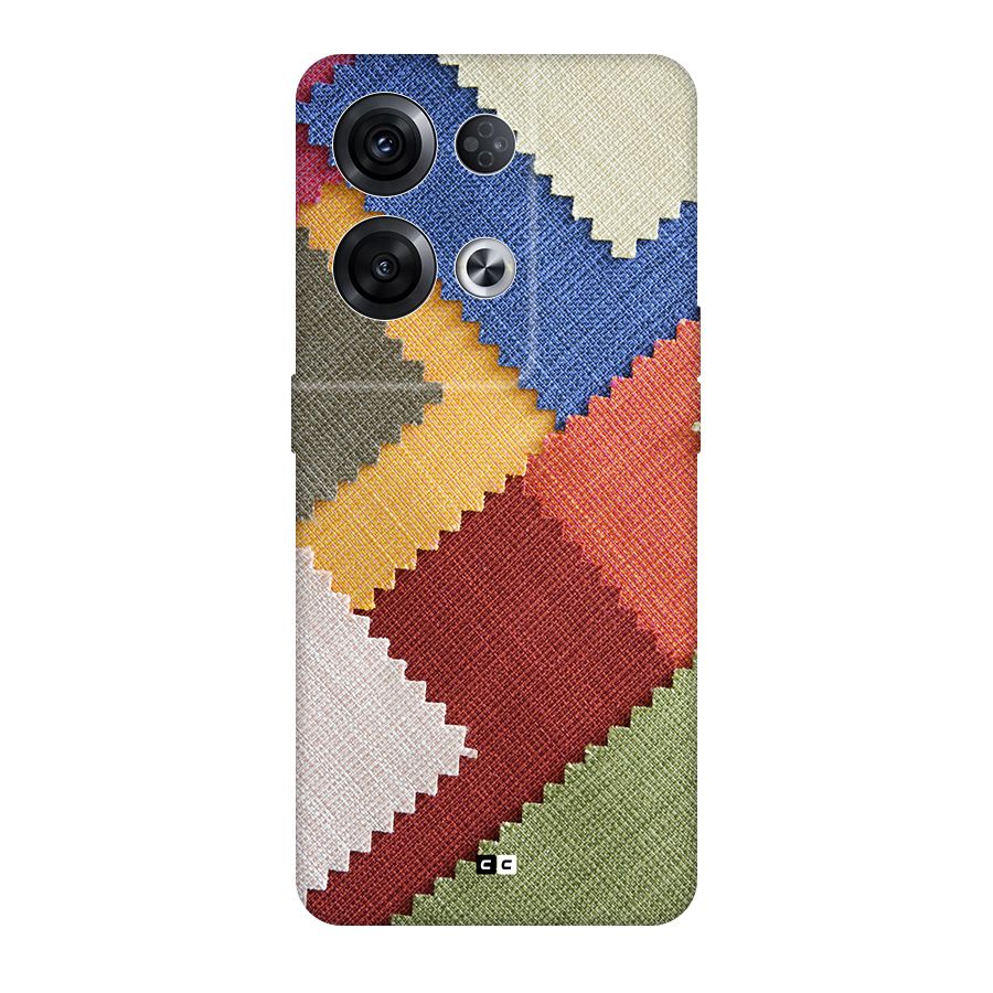 Printed Fabric Back Case for Oppo Reno8 Pro 5G