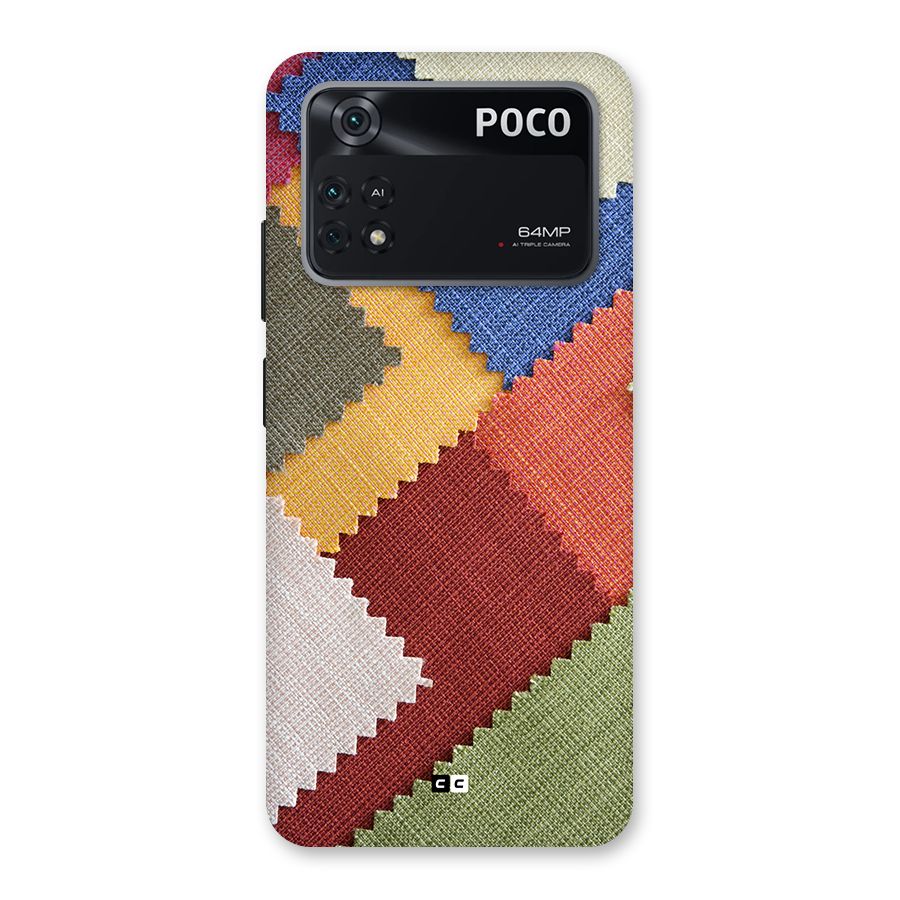 Printed Fabric Back Case for Poco M4 Pro 4G
