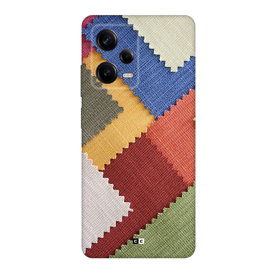 Printed Fabric Back Case for Redmi Note 12 Pro