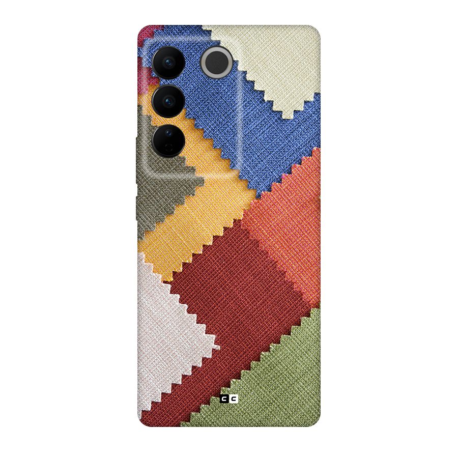 Printed Fabric Back Case for Vivo V27