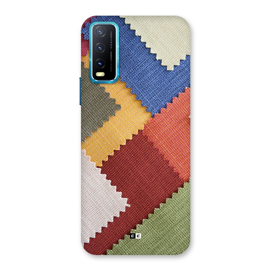 Printed Fabric Back Case for Vivo Y20G