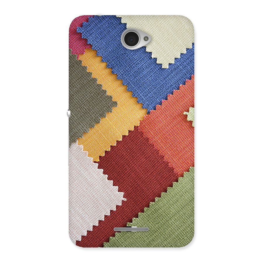 Printed Fabric Back Case for Xperia E4