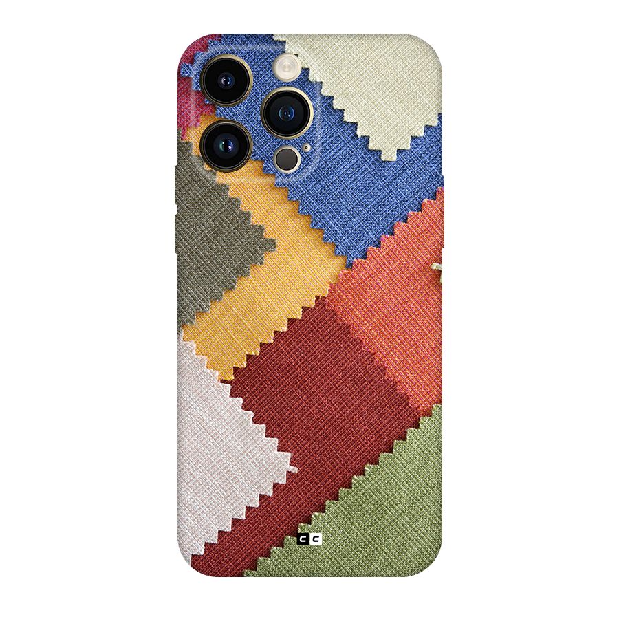 Printed Fabric Back Case for iPhone 14 Pro Max