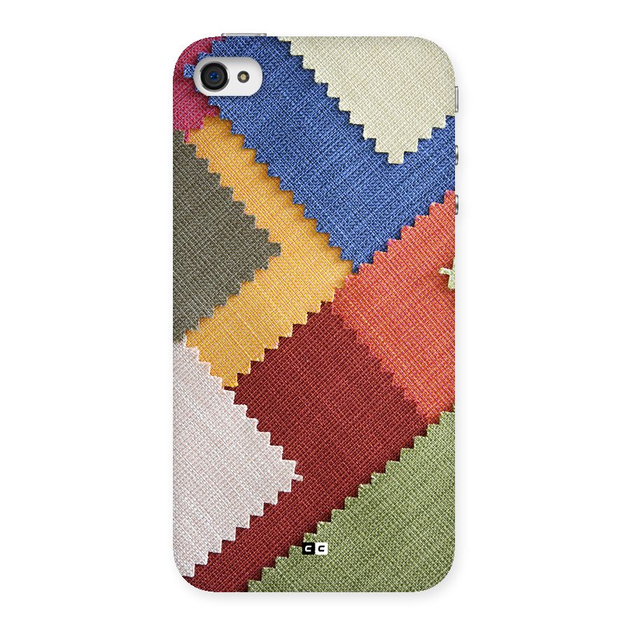 Printed Fabric Back Case for iPhone 4 4s